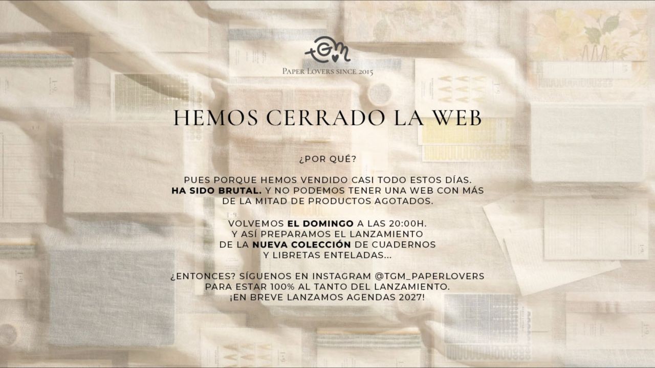 Aviso temporal de The Great Moustache en una captura de su web